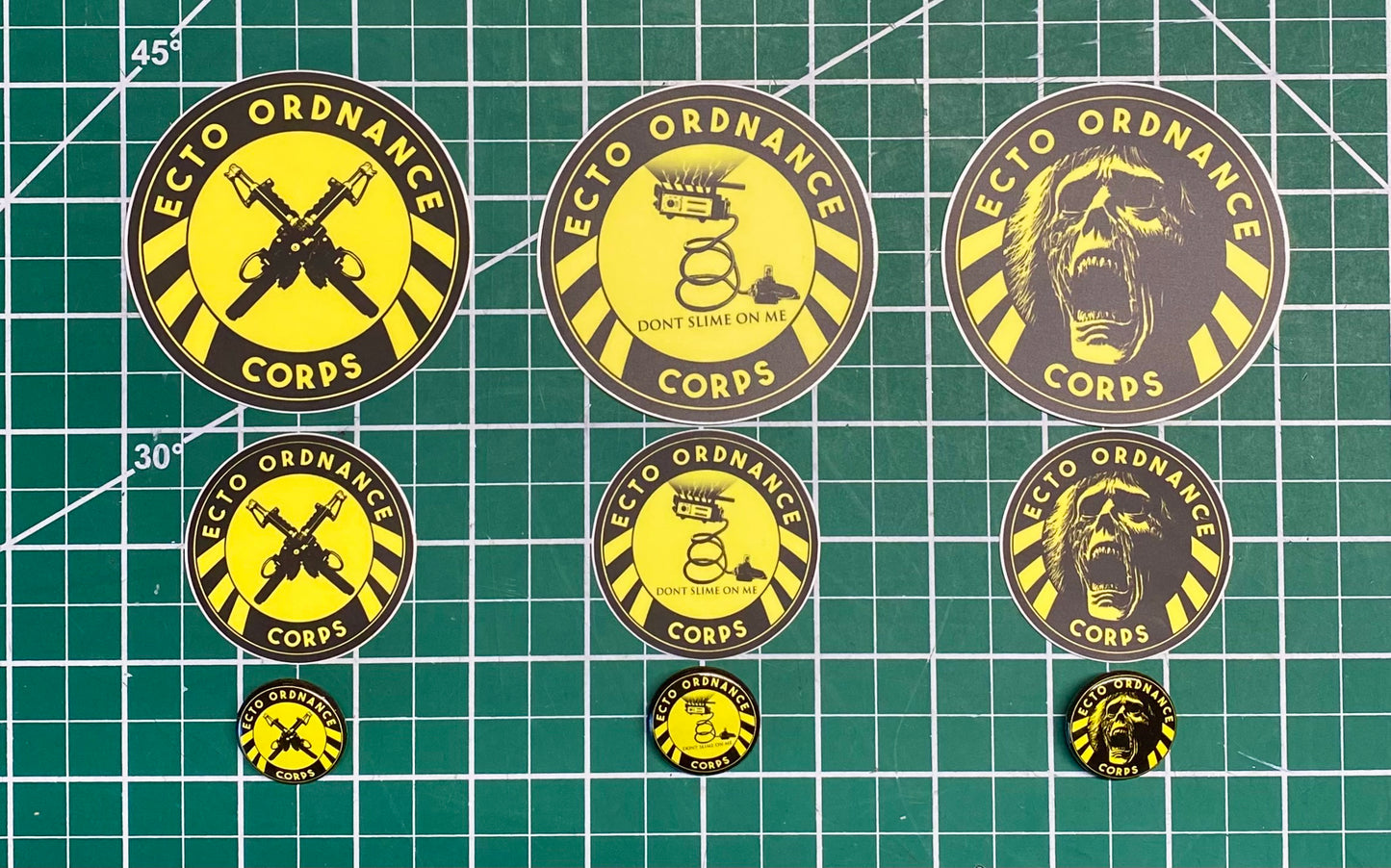 Ecto Ordnance™ Sticker Bundle 3" & 2" and Pin Combo (EOSP)